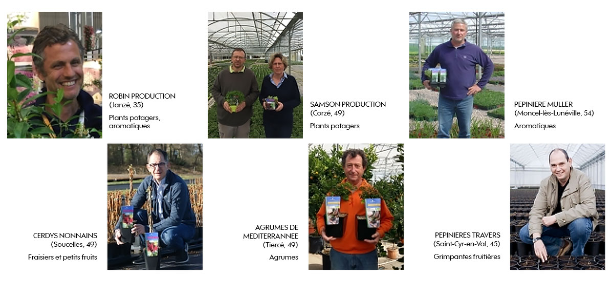 6 producteurs français pour produire les végétaux certifiés AB à la marque TRUFFAUT